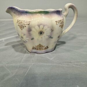 Vintage Pastel Floral Creamer | Cottagecore Decor | Hand-Painted